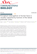 Cover page: Perceptual metacognition of human faces is causally supported by function of the lateral prefrontal cortex