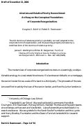 Cover page: Absolute and Relative Priority Reconsidered: An Essay on the Conceptual Foundations of Corporate Reorganizations