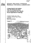 Cover page: A Design Study for the Isolation of the 281-3H Retention Basin at the Savannah River Site Using the Viscous Liquid Barrier Technology