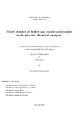 Cover page: Novel studies of buffer gas cooled polyatomic molecules for chemical analysis