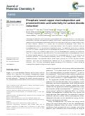 Cover page: Phosphate tuned copper electrodeposition and promoted formic acid selectivity for carbon dioxide reduction