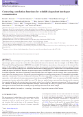 Cover page: Correcting correlation functions for redshift-dependent interloper contamination