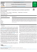 Cover page: Does survey mode matter? Comparing in-person and phone agricultural surveys in India.