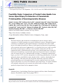 Cover page: Feasibility Study: Comparison of Frontal Cortex Needle Core Versus Open Biopsy for Detection of Characteristic Proteinopathies of Neurodegenerative Diseases