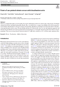 Cover page: Point-of-use printed nitrate sensor with desalination units