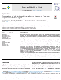 Cover page: Formulations of Job Strain and Psychological Distress: A Four-year Longitudinal Study in Japan.