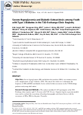 Cover page: Severe hypoglycemia and diabetic ketoacidosis among youth with type 1 diabetes in the T1D Exchange clinic registry