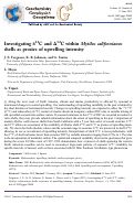 Cover page: Investigating Î´
              13
              C and Î�
              14
              C within
              Mytilus californianus
              shells as proxies of upwelling intensity