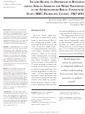 Cover page: Factors Related to Differences in Retention among African American and White Participants in the Atherosclerosis Risk in Communities Study (ARIC) Prospective Cohort: 1987-2013.