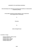 Cover page: Structural analysis and engineering of protein-protein interfaces in natural product biosynthetic pathways