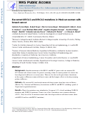 Cover page: Recurrent BRCA1 and BRCA2 Mutations in Mexican Women with Breast Cancer