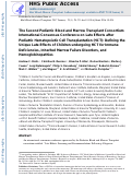 Cover page: The Second Pediatric Blood and Marrow Transplant Consortium International Consensus Conference on Late Effects after Pediatric Hematopoietic Cell Transplantation: Defining the Unique Late Effects of Children Undergoing Hematopoietic Cell Transplantation for Immune Deficiencies, Inherited Marrow Failure Disorders, and Hemoglobinopathies