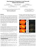 Cover page: Data-Dependent Triangulation in the Plane with Adaptive Knot Placement