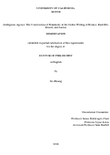 Cover page: Ambiguous Agency: The Construction of Femininity in the Gothic Writing of Burney, Radcliffe, Brontë, and Austen