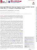 Cover page: Improved Reference Genome Sequence of Coccidioides immitis Strain WA_211, Isolated in Washington State