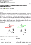 Cover page: Computational analysis of the tryptophan cation radical energetics in peroxidase Compound I