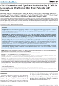 Cover page: CD57 expression and cytokine production by T cells in lesional and unaffected skin from patients with psoriasis.