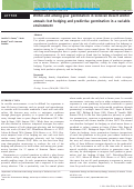 Cover page: Within‐and among‐year germination in Sonoran Desert winter annuals: bet hedging and predictive germination in a variable environment