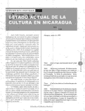 Cover page: Entrevista a Julio Valle Castillo: Estado actual de la cultura nicaragua