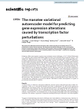 Cover page: The manatee variational autoencoder model for predicting gene expression alterations caused by transcription factor perturbations.