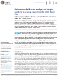 Cover page: Robust model-based analysis of single-particle tracking experiments with Spot-On