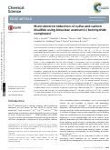 Cover page: Multi-electron reduction of sulfur and carbon disulfide using binuclear uranium( iii ) borohydride complexes
