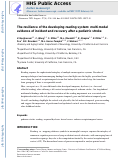 Cover page: The resilience of the developing reading system: multi-modal evidence of incident and recovery after a pediatric stroke