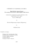 Cover page: High-Fidelity Spatial Signal Processing in Low-Power Mixed-Signal VLSI Arrays