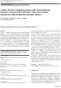 Cover page: A Phase II trial of axitinib in patients with various histologic subtypes of advanced thyroid cancer: long-term outcomes and pharmacokinetic/pharmacodynamic analyses