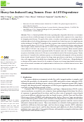 Cover page: Heavy-Ion-Induced Lung Tumors: Dose- &amp; LET-Dependence