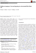 Cover page: Schlieren imaging of viscous fingering in a horizontal Hele-Shaw cell