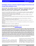 Cover page: Huntington's disease accelerates epigenetic aging of human brain and disrupts DNA methylation levels