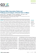 Cover page: Genome-Wide Association Study and Pathway-Level Analysis of Kernel Color in Maize