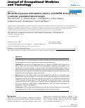 Cover page: Work life of persons with asthma, rhinitis, and COPD: A study using a national, population-based sample