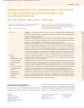 Cover page: Disappearing Help Text: Implementing a Note-Based Tool for In-Line Clinical Decision Support and Note Bloat Reduction.