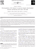 Cover page: Downregulation of the human Lon protease impairs mitochondrial structure and function and causes cell death