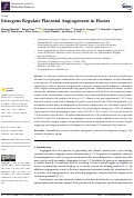 Cover page: Estrogens Regulate Placental Angiogenesis in Horses