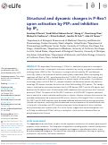 Cover page: Structural and dynamic changes in P-Rex1 upon activation by PIP3 and inhibition by IP4