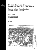 Cover page: Exposure to Motor Vehicle Emissions: An Intake Fraction Approach