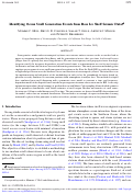 Cover page: Identifying ocean swell generation events from Ross Ice Shelf seismic data Identifying ocean swell generation events from Ross Ice Shelf seismic data