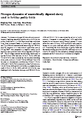 Cover page: Nitrogen dynamics of anaerobically digested slurry used to fertilize paddy fields