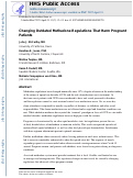 Cover page: Changing Outdated Methadone Regulations That Harm Pregnant Patients.