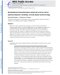 Cover page: Development of bevacizumab in advanced cervical cancer: pharmacodynamic modeling, survival impact and toxicology