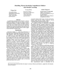 Cover page: Modelling Physics Knowledge Acquisition in Children with Machine Learning