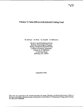 Cover page: Window U-Value Effects on Residential Cooling Load