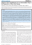 Cover page: Adaptive Gene Amplification As an Intermediate Step in the Expansion of Virus Host Range