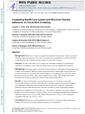 Cover page: Comparing health care system and physician practice influences on social risk screening.