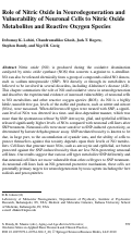 Cover page: Role of nitric oxide in neurodegeneration and vulnerability of neuronal cells to nitric oxide metabolites and reactive oxygen species