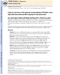 Cover page: Clinical outcomes of PD patients having bilateral STN DBS using high-field interventional MR-imaging for lead placement