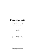 Cover page: Fingerprints